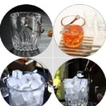 Glass Ice Bucket With Handle And Tongs