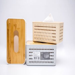 Surviette Holder With Bamboo Cover