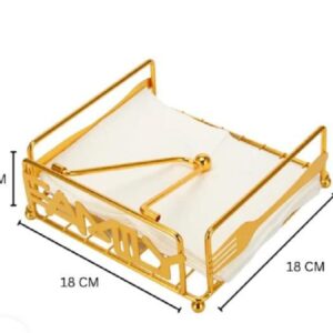 Surviette Holder Square Gold