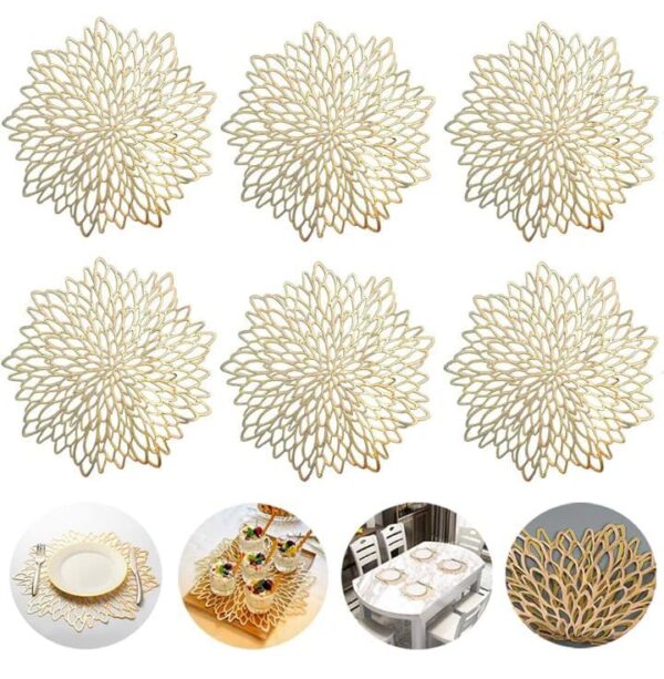 Nordic Table Mats Leafy Round