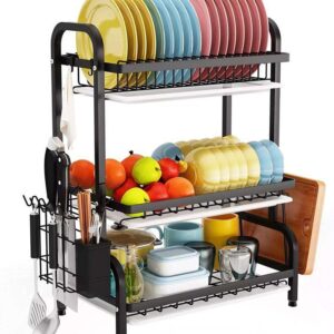 Dish Rack 3 Layer Black