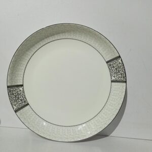 Mesh Round Ceramic Dinner Plate 10"