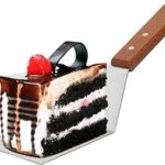 Wooden handle Rectangle cake scoop