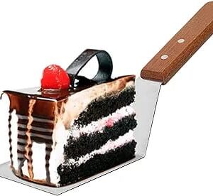 Wooden handle Rectangle cake scoop