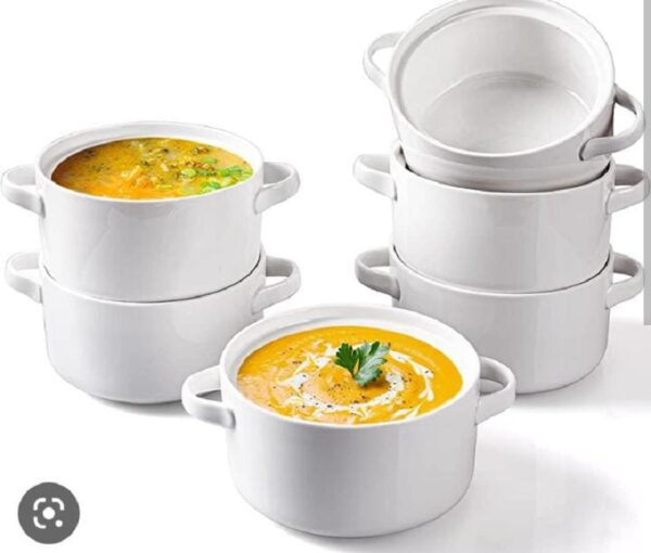 Soup Bowl With 2 Handles