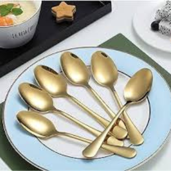 Gold table spoon