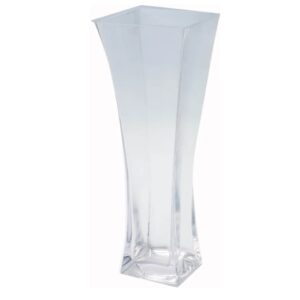 Glass Flower Vase Shapely Clear