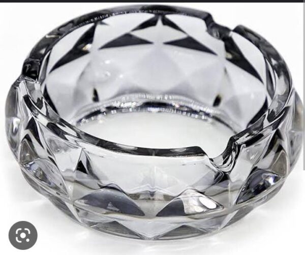 Silver Black Ash Tray