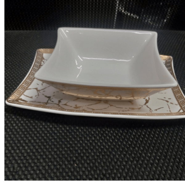 6pc Marble Channel Bowl