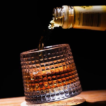 Spinning Whiskey Glass Gold