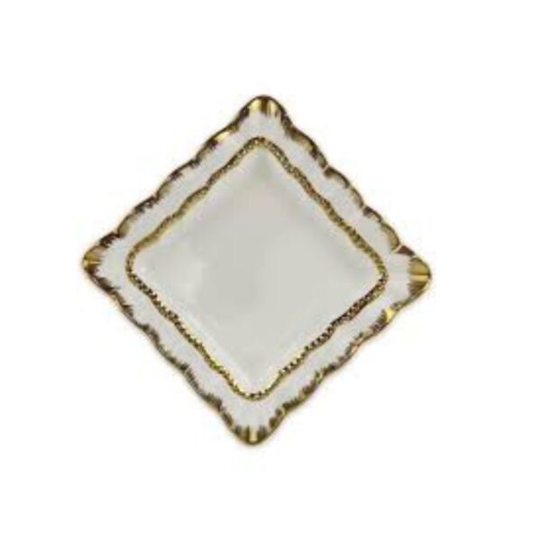 6pc Gold Detail Side Plate