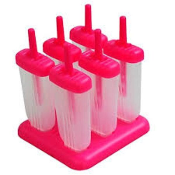 6PC Plastic Ice Rolly Mold Maker,Reusable Ice Pops