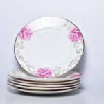 Bone China Pink Flower Dinner Set