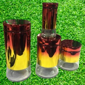 3pc Rainbow Sugar Dish And A Shaker