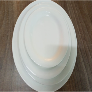 Ceramic Flat Oval Plate