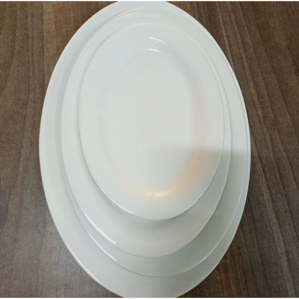 Ceramic Flat Oval Plate