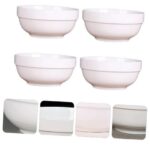 Ceramic White Stackable Bowl Plain