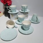 Cup and Saucer Set Colored